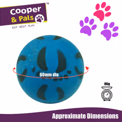 4pk Rubber Dog Balls | Bouncy Puppy Pet Solid Hard Play Ball
