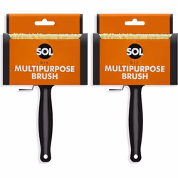Multipurpose Large Paint Brush x 2 | Wood Wall Fences Professional Paint Brush | Maintenance, Repair & Improvement Bristle Br ...