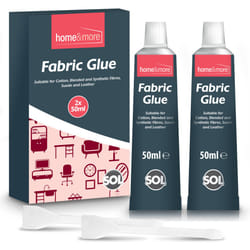 50ml Fabric Glue Extra Strong  with Glue Spreader - 2 Pack Bundle