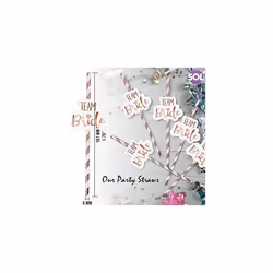 24pk Team Bride Straws | Rose Gold Hen Party Straws | Paper Hen Do Straws | Hen Straws | Team Bride Drinking Straws for Hen Party & Bachelorette Party