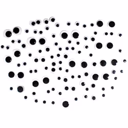 600pk Self Adhesive Googly Eyes | 3 x 200pk Large and Small Sticky Eyes