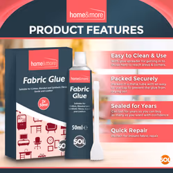 50ml Fabric Glue Extra Strong  with Glue Spreader - 3 Pack Bundle