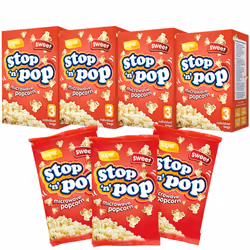 Microwave Popcorn 12 x 85g by Stop n Pop - SWEET