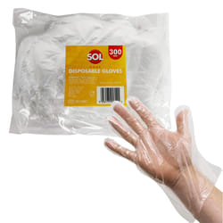 Disposable Plastic Gloves Polythene Food Prep -  300 Gloves
