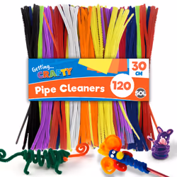 120pk Pipe Cleaners | 2 x 70pk Assorted Colours 30cm x 4mm