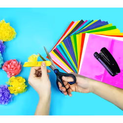 20pk Coloured Tissue Paper for Wrapping Gifts | 66cm x 50cm Coloured Tissue Paper for Craft, Arts, Gift Boxes & Bags | Gift Tissue Paper Sheets for