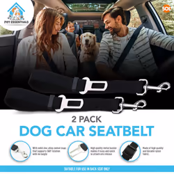 2pk Pet Dog Seat Belt | Adjustable Travel Car Safety Harnesses