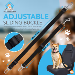 2pk Pet Dog Seat Belt | Adjustable Travel Car Safety Harnesses