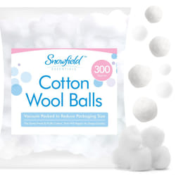 300pk Cotton Wool Balls | Soft & Gentle Natural Cotton Balls for Babies and Adults | Highly Absorbent Cotton Balls Baby | Baby Cotton Wool | Cotton