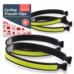 4pk Bicycle Clips | Lightweight Reflective Cycle Clips | Trousers
