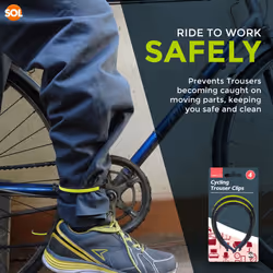 4pk Bicycle Clips | Lightweight Reflective Cycle Clips | Trousers