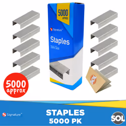 5000pk 26/6 Staples | Standard Fit 26/6mm Staples for Desktop Staplers