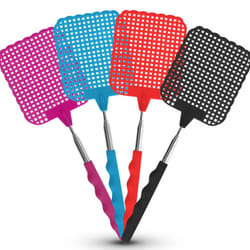 4pk Fly Swatter Telescopic Long Extendable 26-73cm Swat Bug Insect