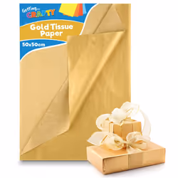 20pk Gold Tissue Paper for Wrapping Gifts | 50cm x 50cm | Gold Foil Sheets | Gold Tissue Paper Sheets | Tissue Paper Gold Foi ...