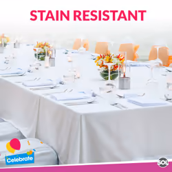 2pk White Plastic Rectangle Table Cloth Table Covers Disposable