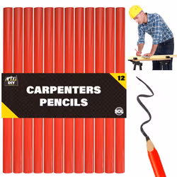 12pk Carpenter Pencils - Durable Marking Pencils for Builders, Joinery, Electricians & DIY Projects - Ideal for Construction, ...