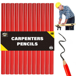 12pk Carpenter Pencils - Durable Marking Pencils for Builders, Joinery, Electricians & DIY Projects - Ideal for Construction, Tradesmen, and