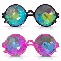 Kaleidoscope Glasses Rave Festival  Sunglasses - 2 units