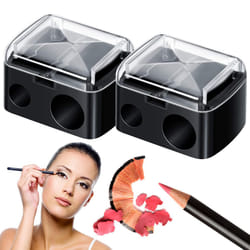 2pk Eyeliner Sharpener | 2 Holes Makeup Sharpener for Big & Small Size