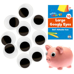 Self Adhesive Googly Eyes - 10 googly eyes