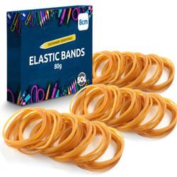 ) Natural Elastic Rubber Bands Strong (Size 18) - 2 PACKS (430-440 pieces