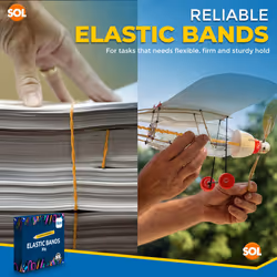 ) Natural Elastic Rubber Bands Strong (Size 18) - 2 PACKS (430-440 pieces