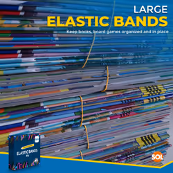 ) Natural Elastic Rubber Bands Strong (Size 18) - 2 PACKS (430-440 pieces