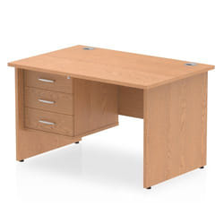 Dynamic Impulse W1200 x D800 x H730mm Straight Office Desk Panel End L