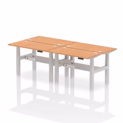 Dynamic Air Back-to-Back W1200 x D600mm Height Adjustable Sit Stand 4