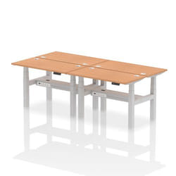 Dynamic Air Back-to-Back W1200 x D600mm Height Adjustable Sit Stand 4