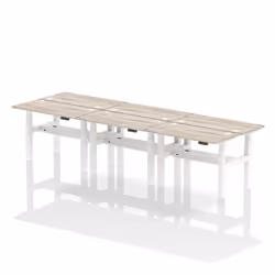 Dynamic Air Back-to-Back W1200 x D600mm Height Adjustable Sit Stand 6