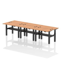Dynamic Air Back-to-Back W1200 x D600mm Height Adjustable Sit Stand 6