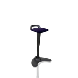Dynamic KCUP1206 saddle chair Padded seat Purple Fabric. Foam Black Me