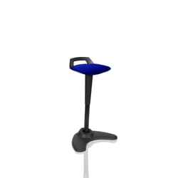 Dynamic KCUP1207 saddle chair Padded seat Blue Fabric. Foam Black Meta