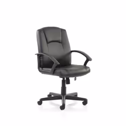 Panelled support upholstery give this budget executive chair with built-in tilting action comfort as well as classic styling. ...