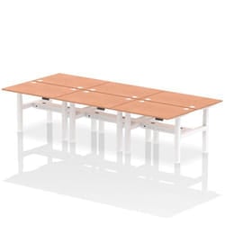 Dynamic Air Back-to-Back W1200 x D800mm Height Adjustable Sit Stand 6