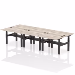 Dynamic Air Back-to-Back W1200 x D800mm Height Adjustable Sit Stand 6
