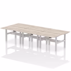 Dynamic Air Back-to-Back W1200 x D800mm Height Adjustable Sit Stand 6