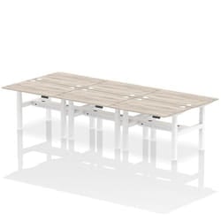 Dynamic Air Back-to-Back W1200 x D800mm Height Adjustable Sit Stand 6