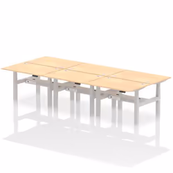 Dynamic Air Back-to-Back W1200 x D800mm Height Adjustable Sit Stand 6