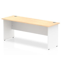 Dynamic Impulse Straight Office Desk W1800 x D600 x H730mm Panel End L