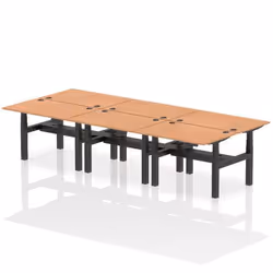 Dynamic Air Back-to-Back W1200 x D800mm Height Adjustable Sit Stand 6