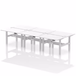 Dynamic Air Back-to-Back W1200 x D800mm Height Adjustable Sit Stand 6
