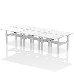 Dynamic Air Back-to-Back W1200 x D800mm Height Adjustable Sit Stand 6