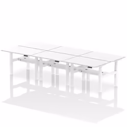 Dynamic Air Back-to-Back W1200 x D800mm Height Adjustable Sit Stand 6
