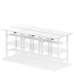Dynamic Air Back-to-Back W1200 x D800mm Height Adjustable Sit Stand 6