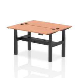Dynamic Air Back-to-Back W1400 x D600mm Height Adjustable Sit Stand 2