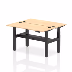 Dynamic Air Back-to-Back W1400 x D600mm Height Adjustable Sit Stand 2