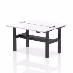 Dynamic Air Back-to-Back W1400 x D600mm Height Adjustable Sit Stand 2