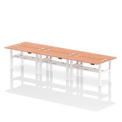 Dynamic Air Back-to-Back W1400 x D600mm Height Adjustable Sit Stand 6